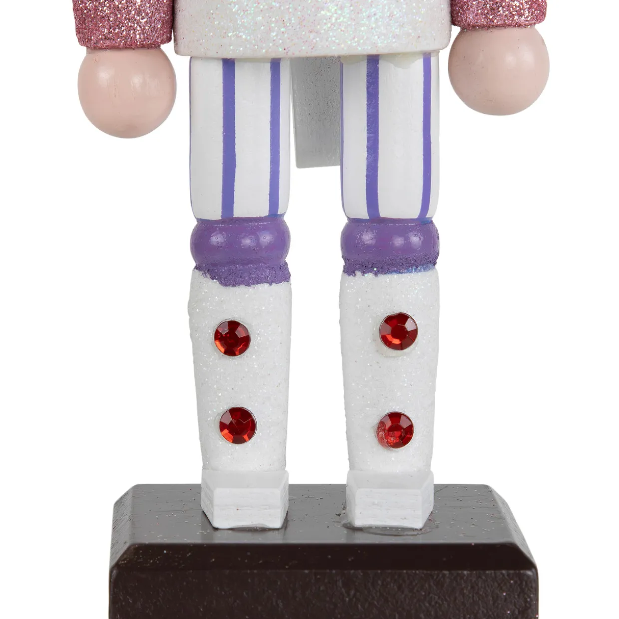 Hot Cocoa Nutcracker Christmas Figure - 10" - White and Pink