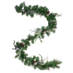 Iced Pine and Blueberries Artificial Christmas Garland - 6' x 12