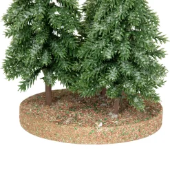 Icy Downswept Pine Trio of Trees Christmas Decoration - 8