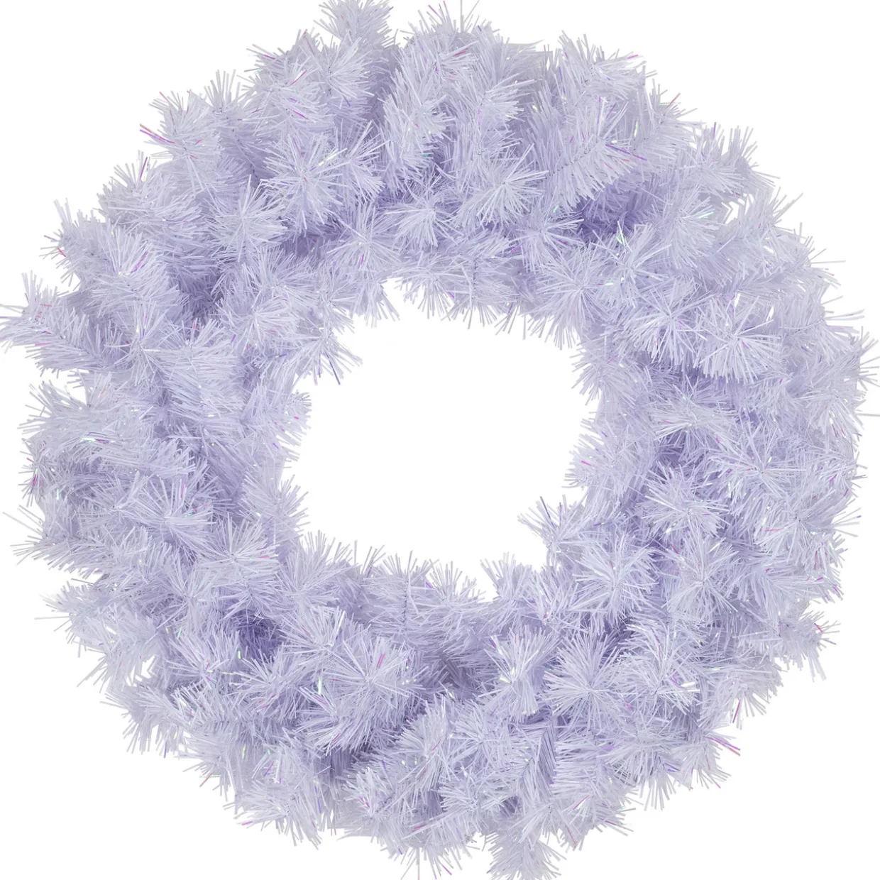 Icy White Iridescent Spruce Artificial Christmas Wreath - 36" - Unlit