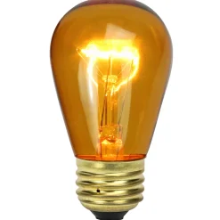 Incandescent S14 Christmas Replacement Bulbs - Amber - Pack of 25