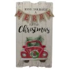 24-Inch Lighted Merry Little Christmas Vintage Red Truck Wall Sign