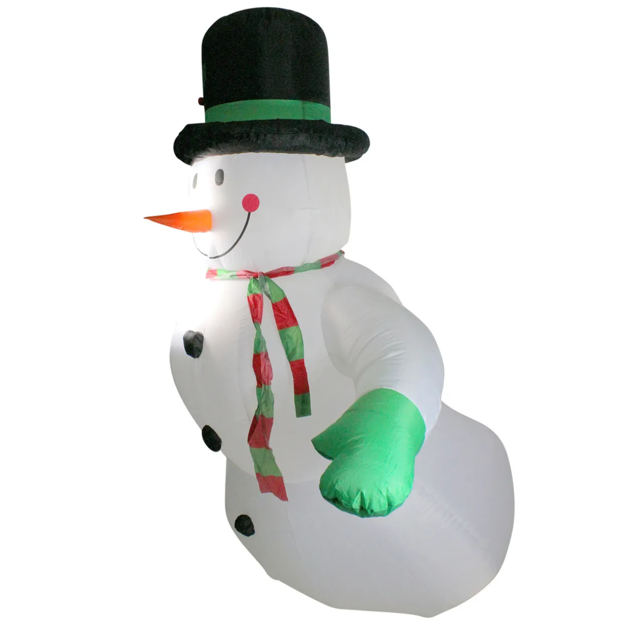 Inflatable Lighted Snowman Outdoor Christmas Decoration - 8' - Cool White Lights