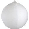 Inflatable Tinsel Christmas Ball Ornament Outdoor Decoration - 23.5" - White