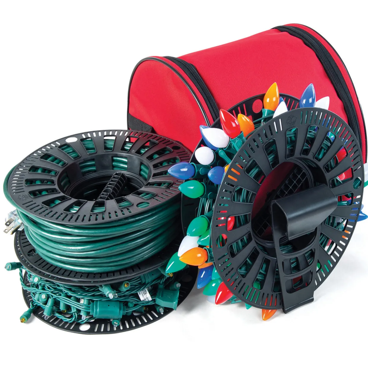 Install N Store Christmas Light Storage Reel and Bag - 12.5"