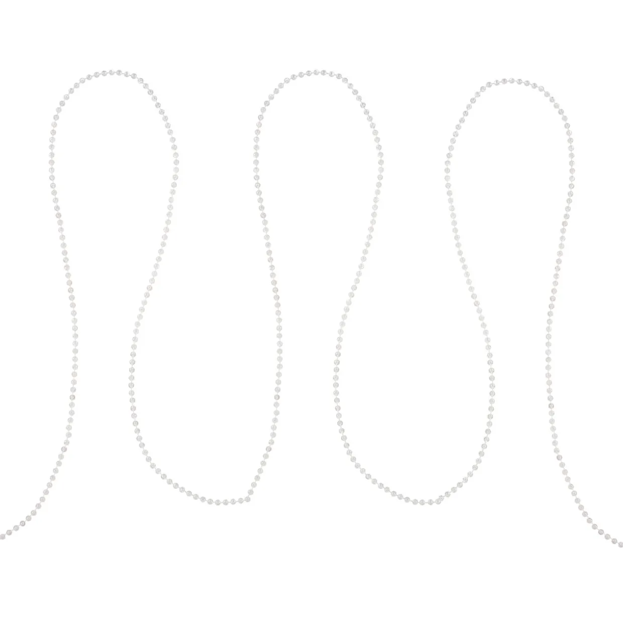 Iridescent Beaded Christmas Garland - 100' x 0.25" - Unlit