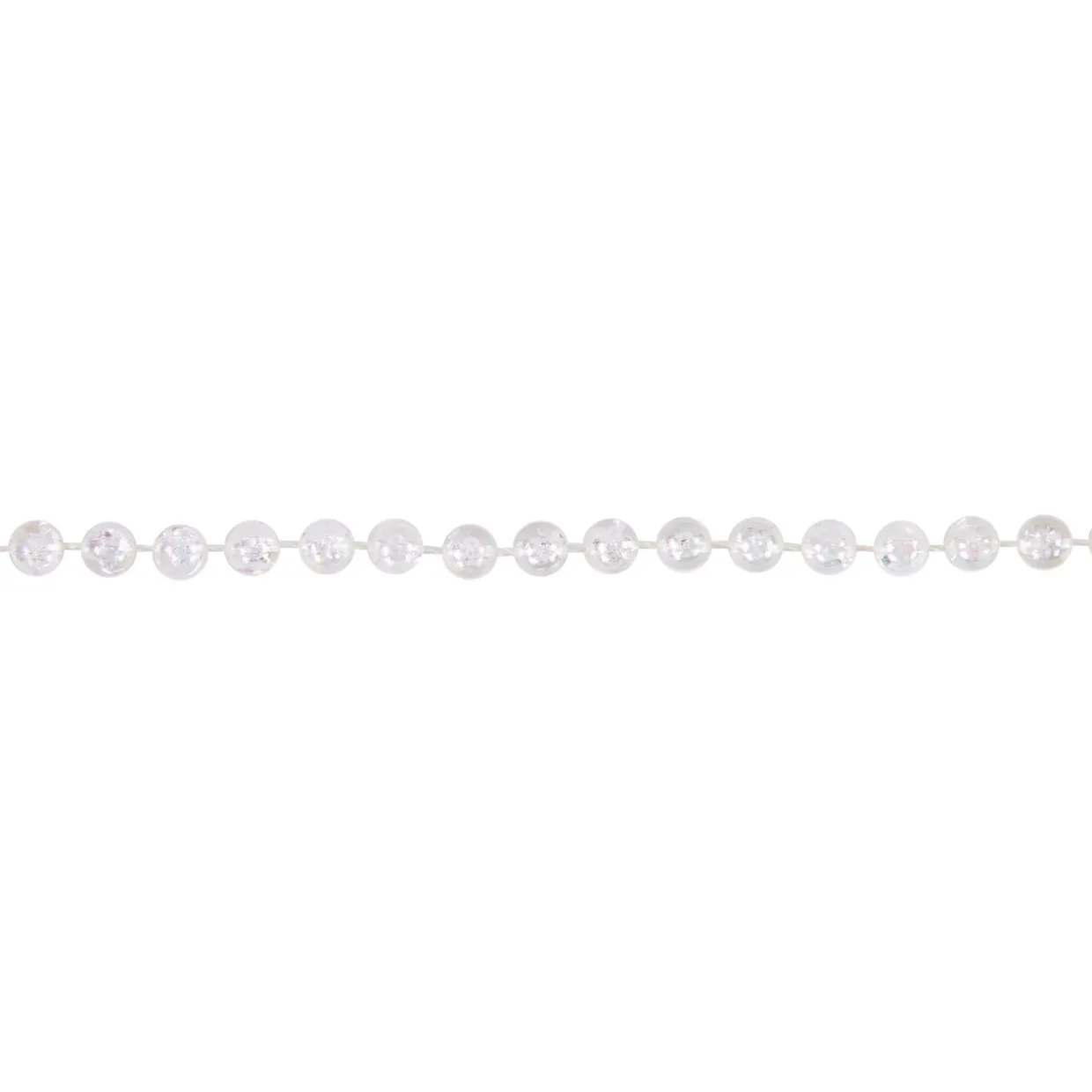 Iridescent Beaded Christmas Garland - 100' x 0.25" - Unlit