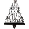 It's Beginning to Look a Lot Like Christmas Metal Tree Stocking Holder - 6.5"