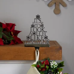 It's Beginning to Look a Lot Like Christmas Metal Tree Stocking Holder - 6.5