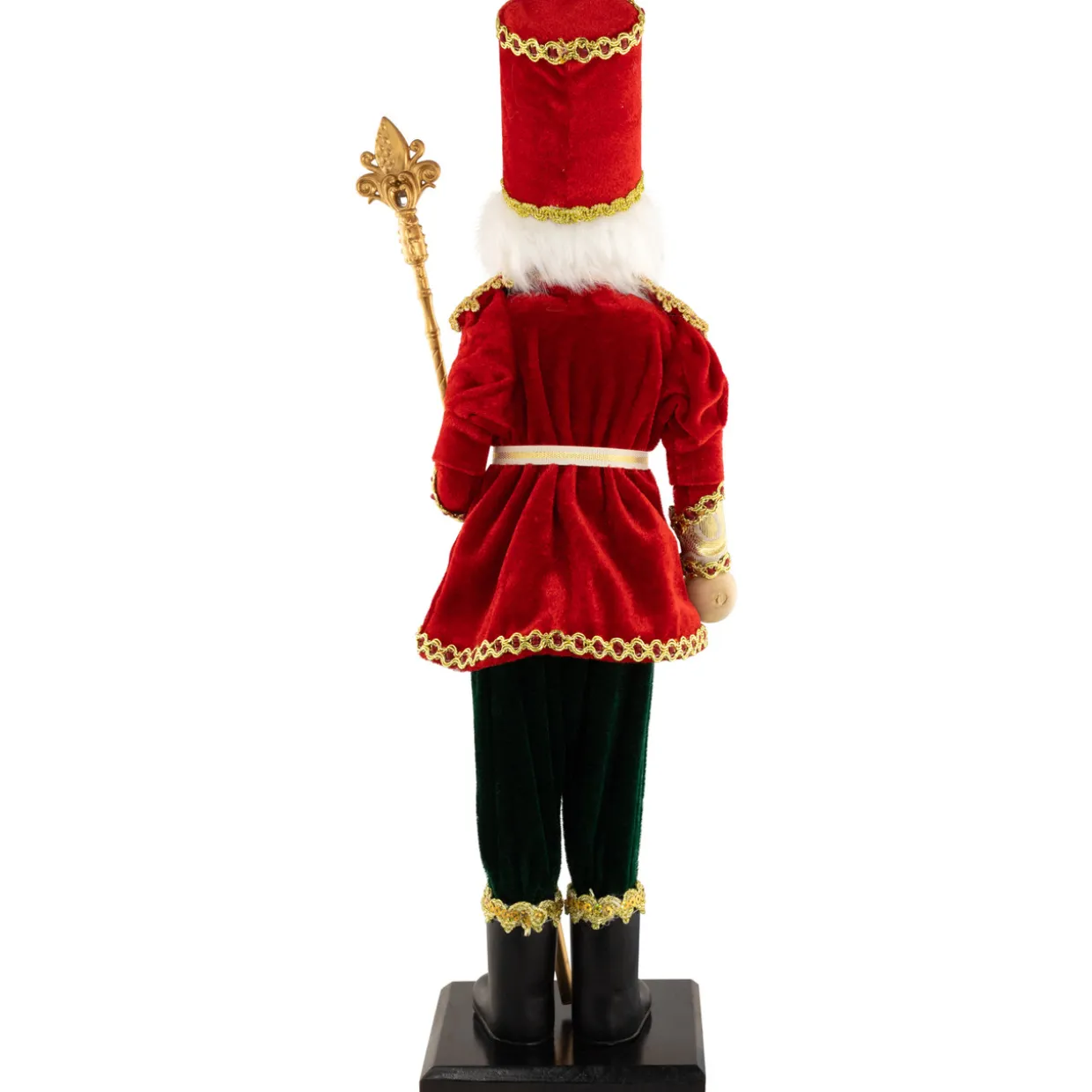 Jeweled Nutcracker with Scepter Christmas Figure - 22"