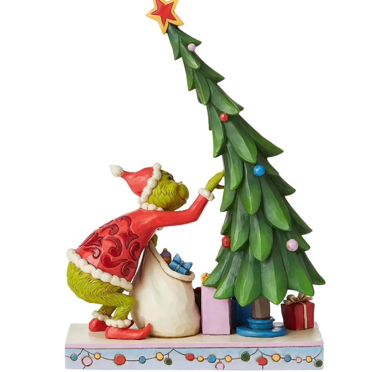 Jim Shore Dr Seuss Grinch Un-decorating Tree Christmas Figure #6008886
