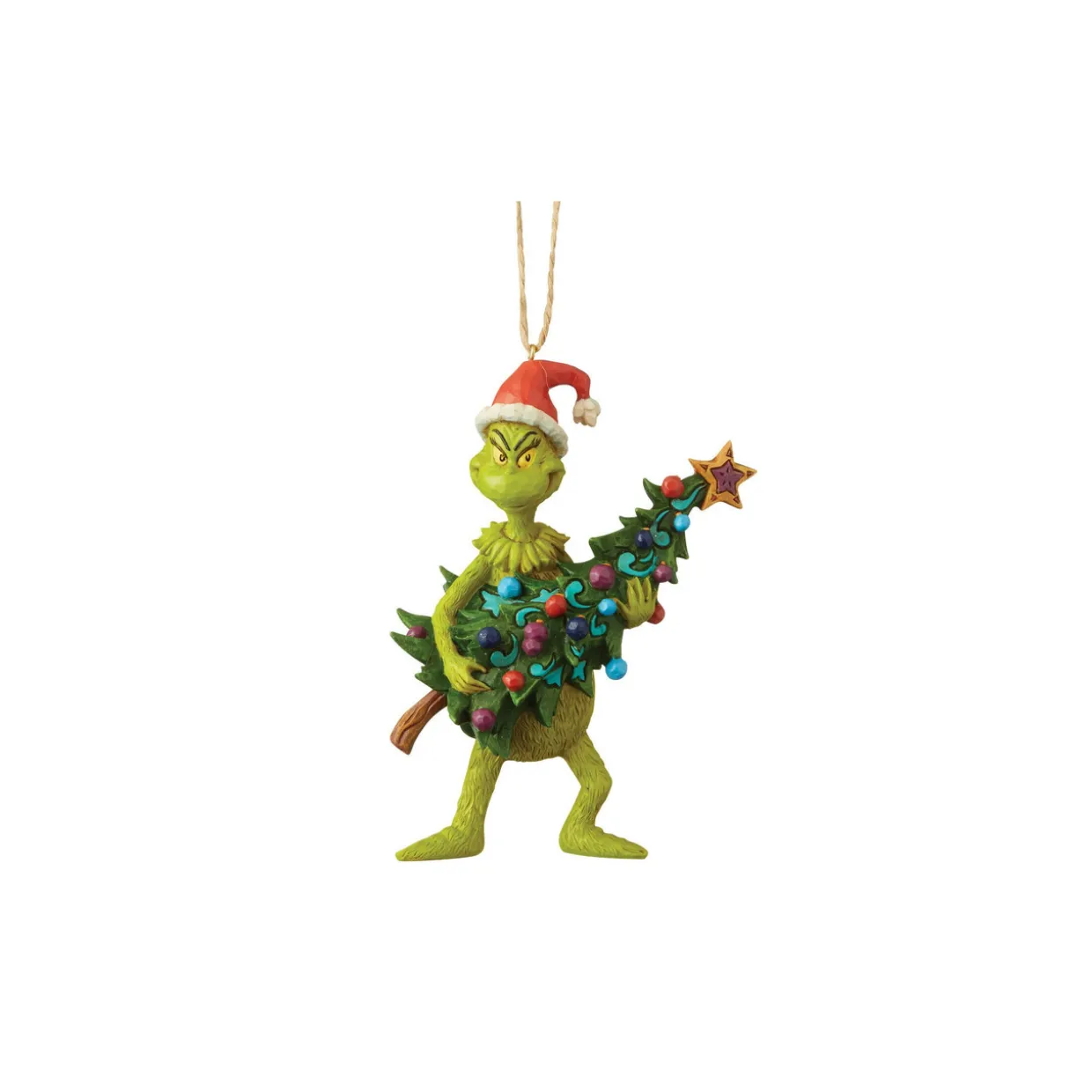 Jim Shore Dr Suess Grinch and Tree Christmas Ornament #6004069