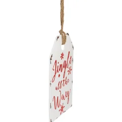 Jingle All The Way Metal Christmas Wall Sign - 12
