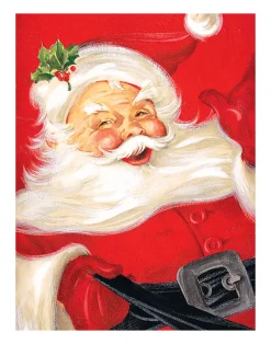 Jolly Santa Christmas Holiday Wall Decor Art Print