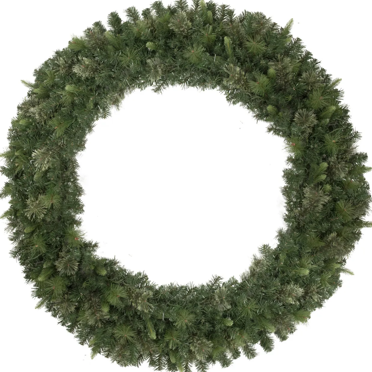 Kingston Cashmere Pine Commercial Size Artificial Christmas Wreath, 60-Inch, Unlit