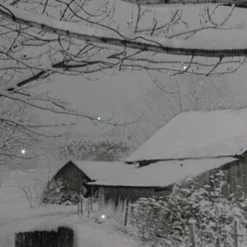 Large Fiber Optic Lighted Snowy Winter Cabin Canvas Wall Art 23.5" x 15.5"