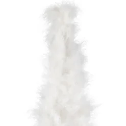 Layered Wispy Feather Cone Tree Christmas Decoration - 19.5