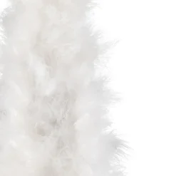 Layered Wispy Feather Cone Tree Christmas Decoration - 19.5