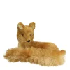 Laying Sisal Fox Figurine Decoration - 11" - Orange Brown