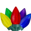 LED C9 Transparent Christmas Lights - Multi-color - 17' Green Wire - 50ct