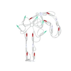 LED Candy Cane Window Silhouette Christmas Decoration - 12