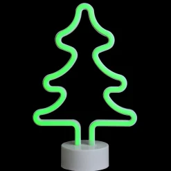 LED Christmas Tree Neon Style Table Light - 11" - Green