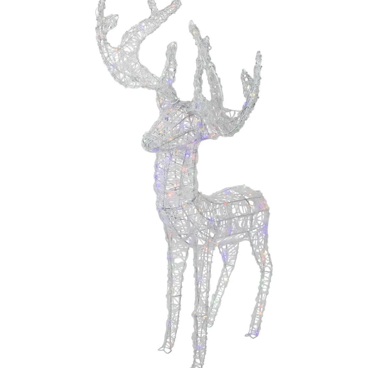 LED Color Changing Commercial Grade Acrylic Reindeer Outdoor Christmas Decoration - 46.5"