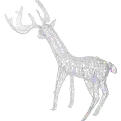 LED Color Changing Commercial Grade Acrylic Reindeer Outdoor Christmas Decoration - 46.5