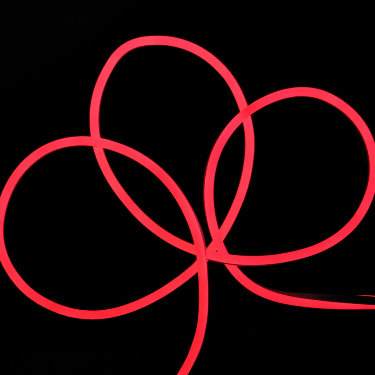 LED Commercial Grade Neon Style Flexible Christmas Rope Lights - Red -18'