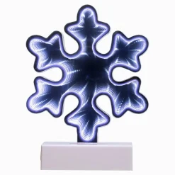 LED 3D Snowflake Christmas Infinity Mirror - 7.75"