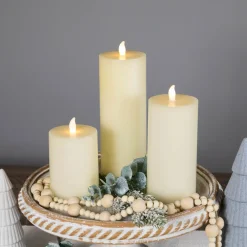 LED Flickering Flameless Pillar Candles - 8.75