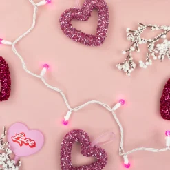 LED G12 Berry Christmas Lights - Pink - 16' White Wire - 50 ct