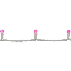 LED G12 Berry Christmas Lights - Pink - 16' White Wire - 50 ct