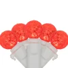 LED G12 Berry Christmas Lights - Red - 16' White Wire -50 ct