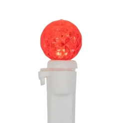 LED G12 Berry Christmas Lights - Red - 16' White Wire -50 ct