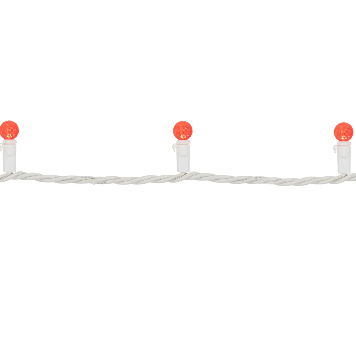 LED G12 Berry Christmas Lights - Red - 16' White Wire -50 ct