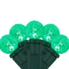 LED G12 Berry Christmas Lights - Green - 16' Green Wire - 50 ct