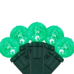LED G12 Berry Christmas Lights - Green - 16' Green Wire - 50 ct
