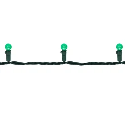 LED G12 Berry Christmas Lights - Green - 16' Green Wire - 50 ct