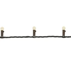 LED G12 Berry Christmas Lights - Warm White - 16' Brown Wire - 50 ct