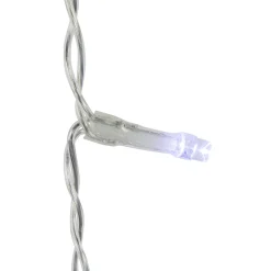 LED Ice Pillars Christmas Icicle Light Set - Pure White - 29' Clear Wire - 360ct