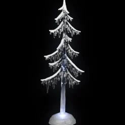 LED Lighted Acrylic Icicle Tree Christmas Decoration - 18