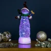 LED Lighted Acrylic Snowman Christmas Snow Globe - 11.5"