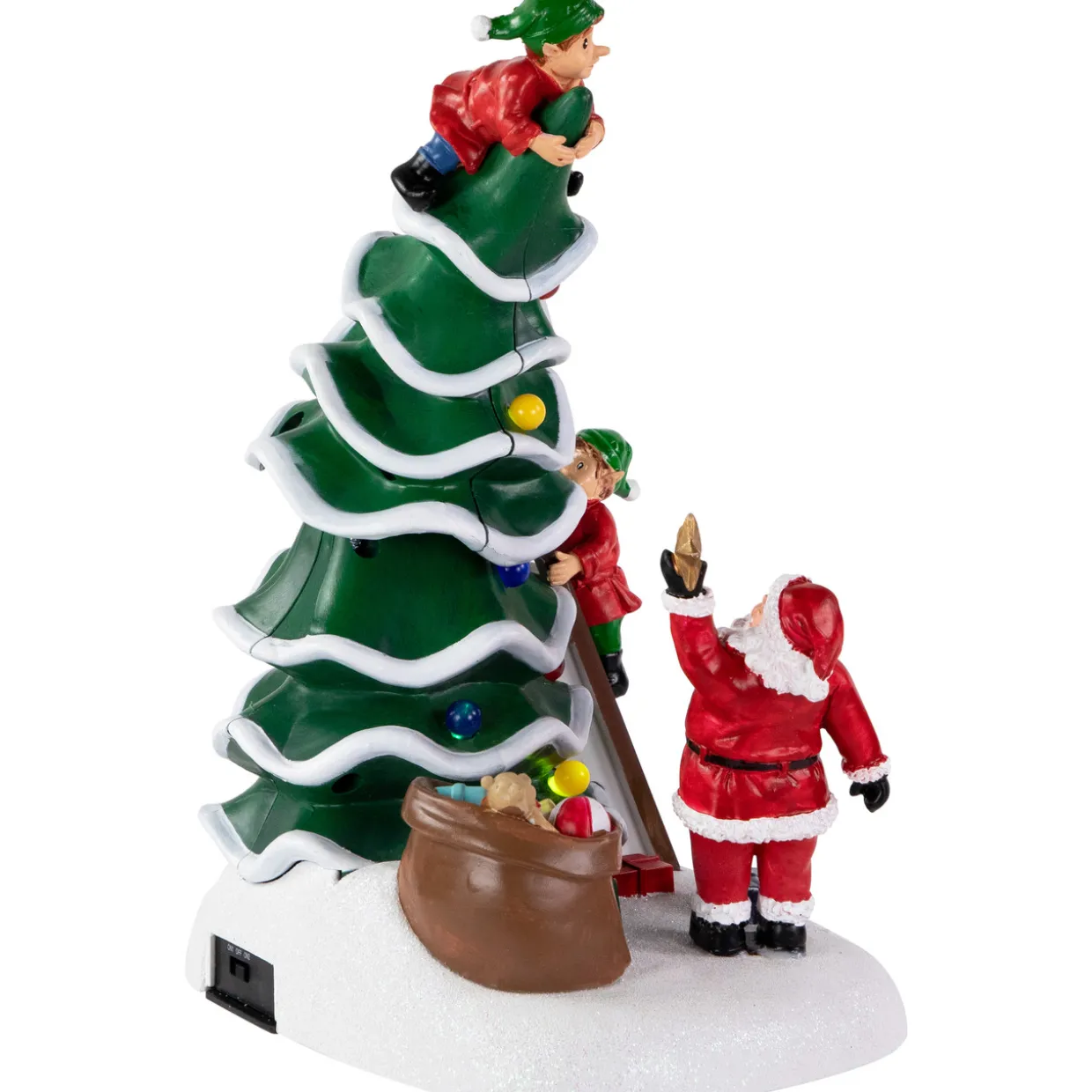 LED Lighted Animated and Musical Santa's Helpers Christmas Decoration - 12"