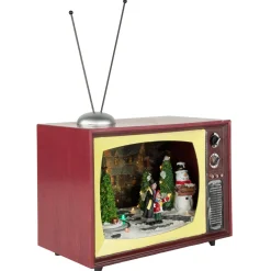 LED Lighted Animated and Musical TV Scene Christmas Display - 9.25