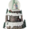 LED Lighted Animated and Musical Christmas Snowman and Train Snow Globe - 9.25"