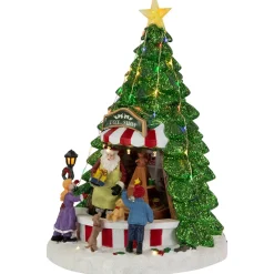 LED Lighted Animated and Musical Santa's Toy Shop Christmas Village Display - 13