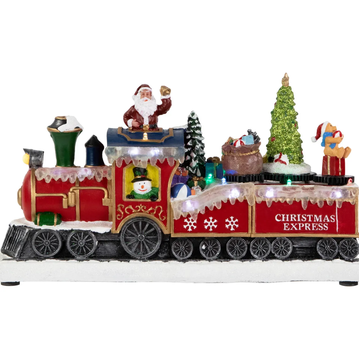 LED Lighted Animated and Musical Toy Shop Train Christmas Village Display - 12"