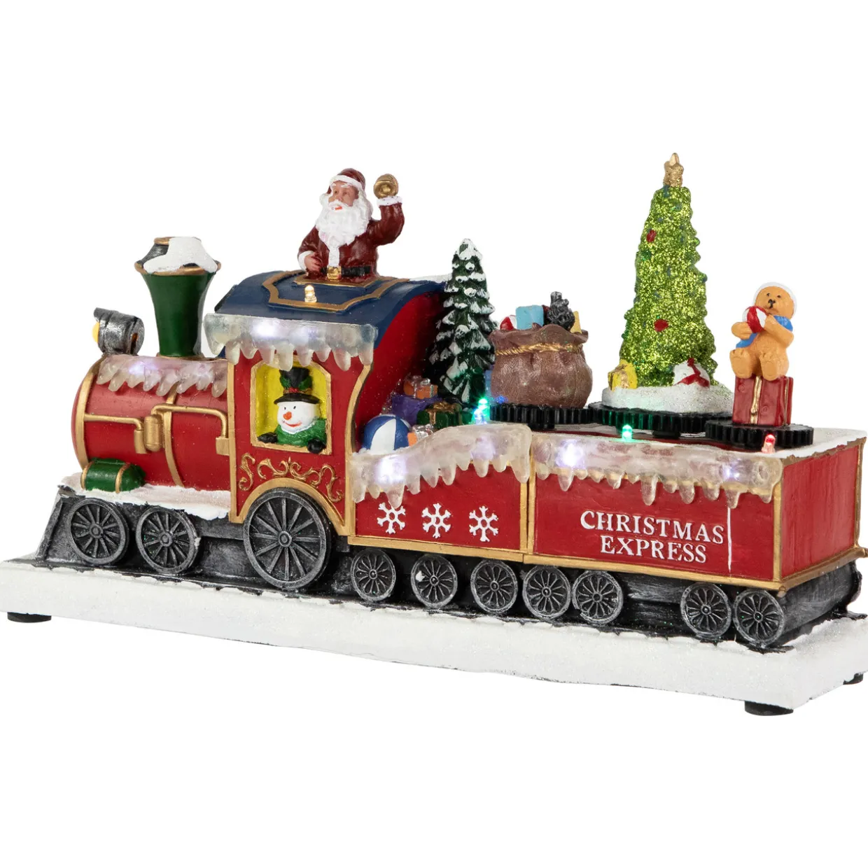 LED Lighted Animated and Musical Toy Shop Train Christmas Village Display - 12"