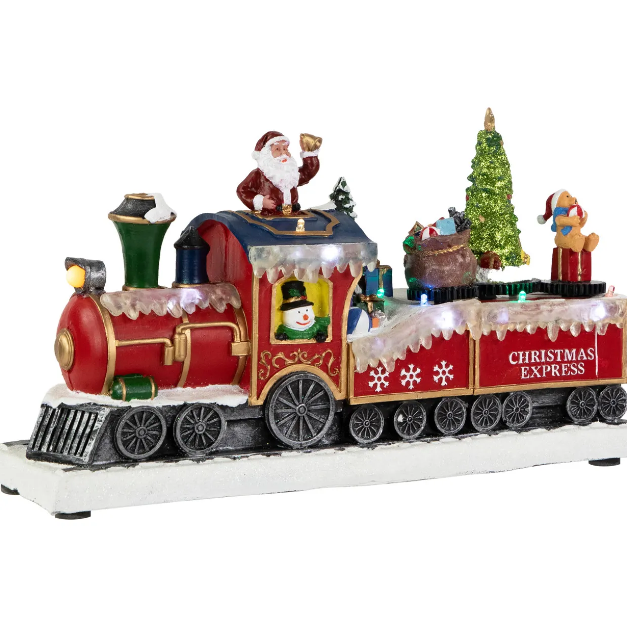 LED Lighted Animated and Musical Toy Shop Train Christmas Village Display - 12"